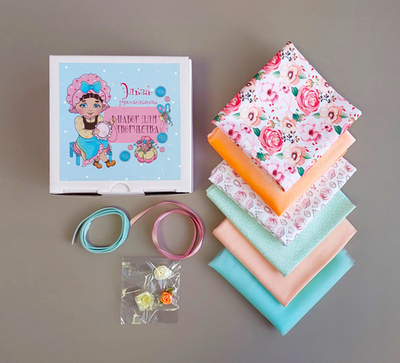 Набор материалов для творчества "Мятно-персиковый"