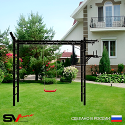 Уличная шведская стенка Sv Sport рукоход У5151 (Турник/Брусья/"Лодочка"/Кронш бокс)