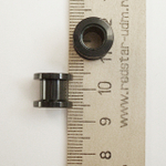 Тоннель диаметр 8 мм для пирсинга ушей (медицинская сталь). Титановое покрытие 1 пара