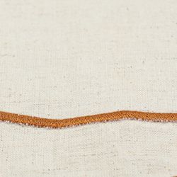 Салфетка под приборы Anemone из коллекции Trendy Ruffles, Ø38 см, карри