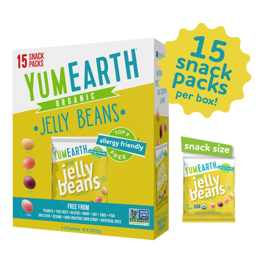 YumEarth, Органические мармеладки, 15 пакетиков с закусками по 14 г (0,5 унции)