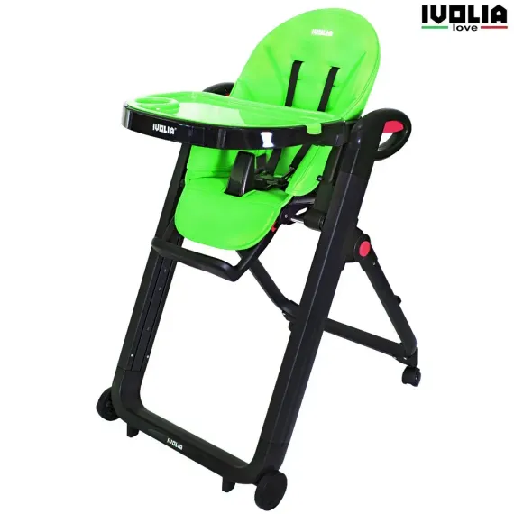 Стульчик для кормления Ivolia LOVE 02 4 колеса green трансформер