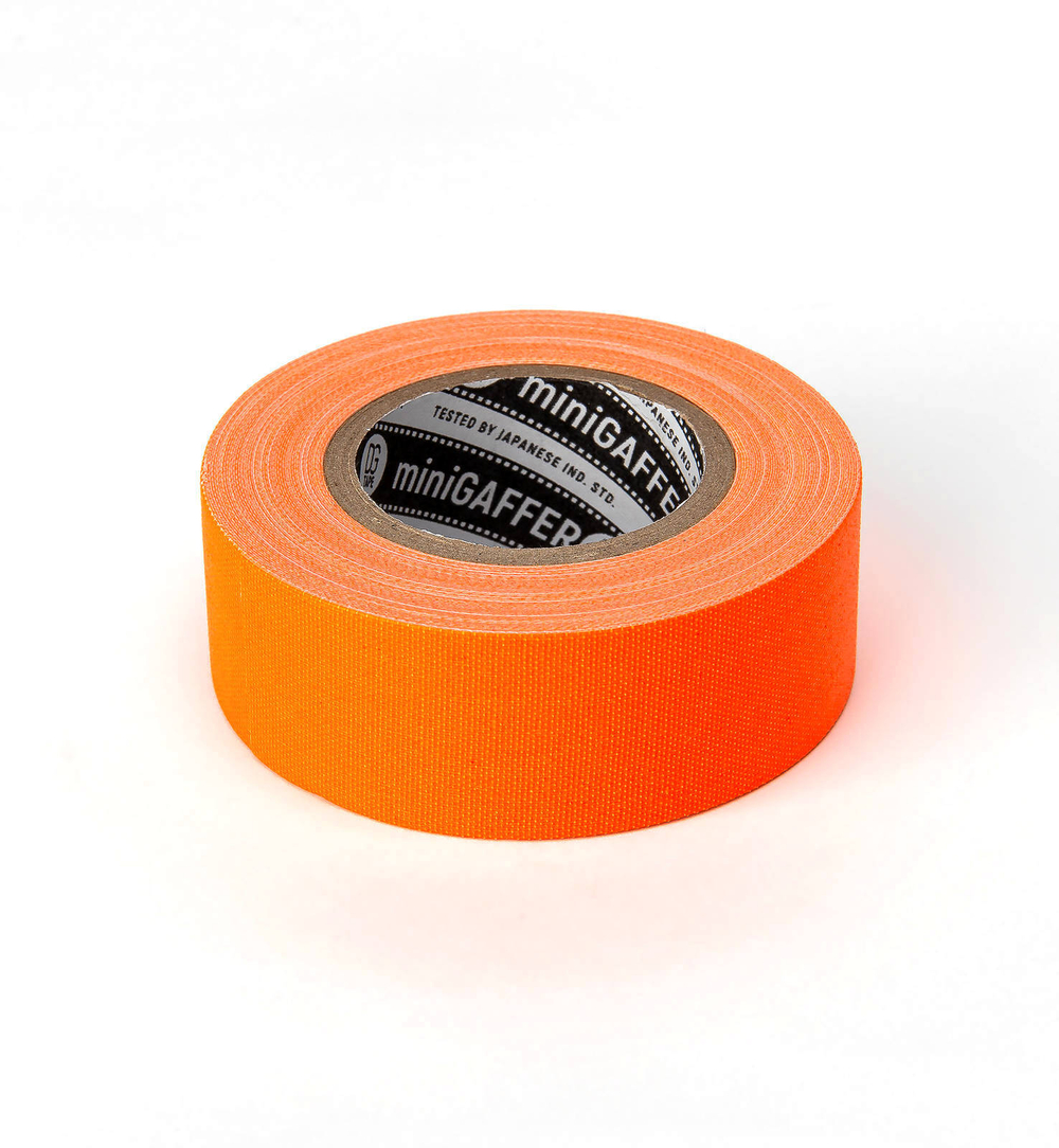 Профессиональный тейп 120mesh @trueGAFF 25мм/9м -  Ярко Оранжевый /на тканевой основе для киносъемок и сцен тип Gaffer Pro tape /