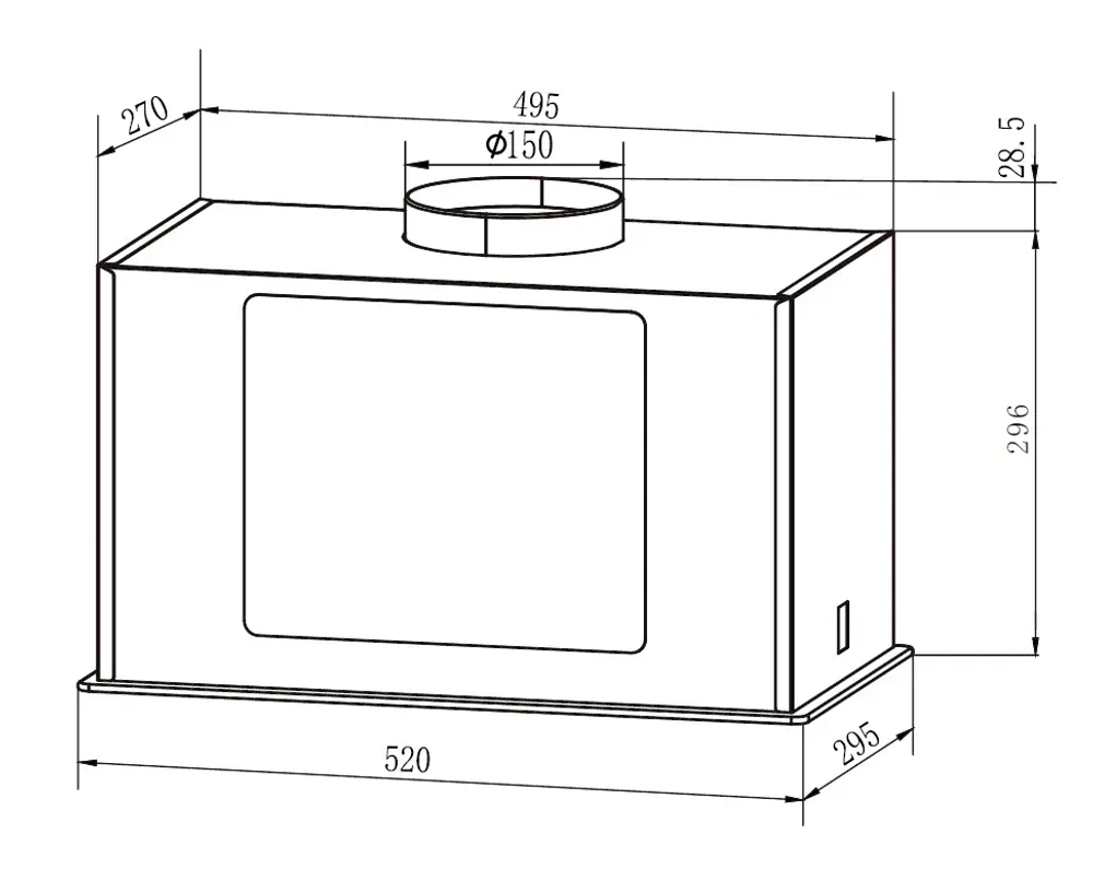 Вытяжка WEISSGAUFF BUILT-IN ANTLIA 850 WH (430198)