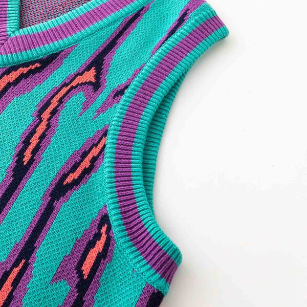 Жилет Вязаный Hellcome бирюзовый - фото 4