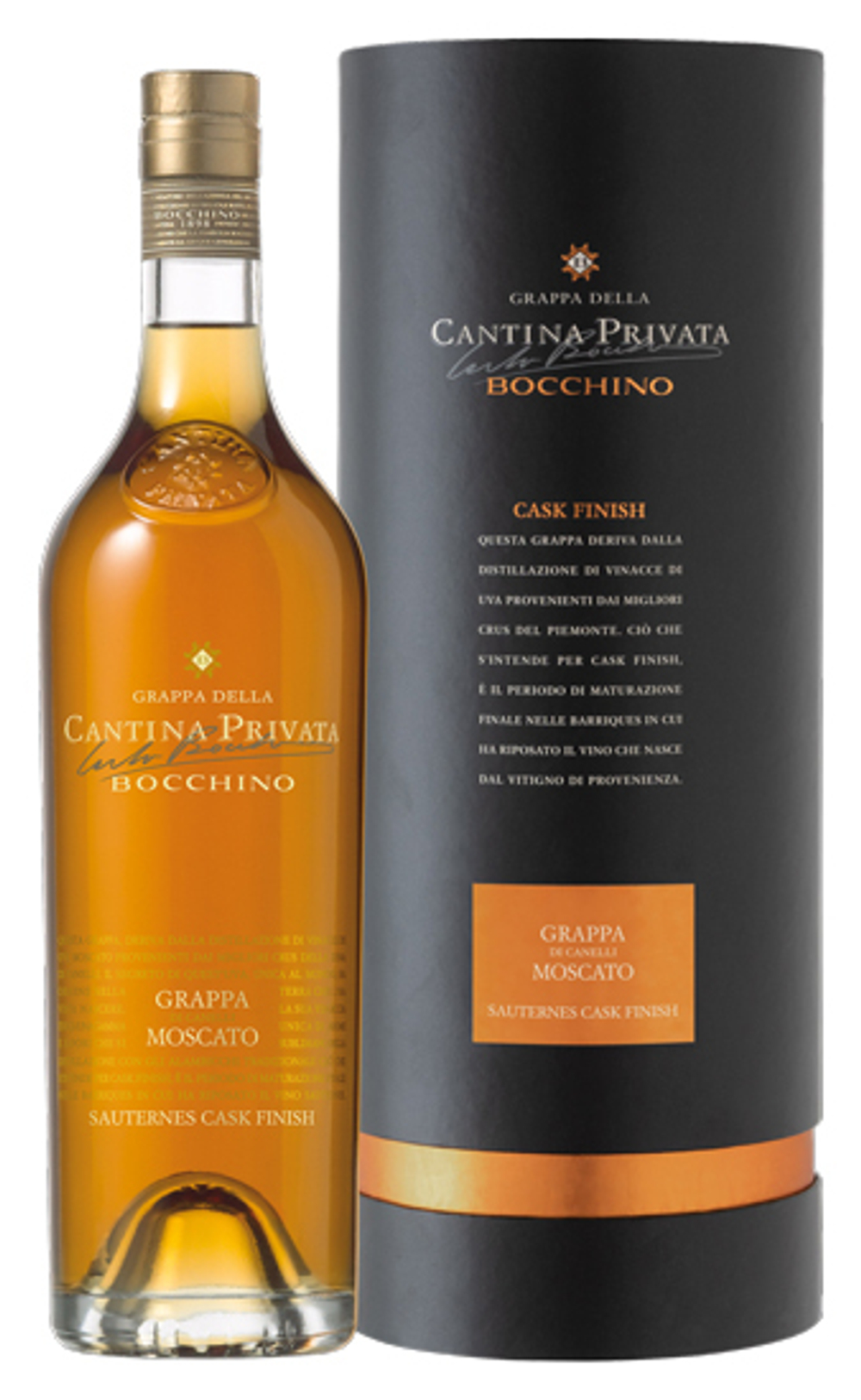 Граппа Cantina Privata Bocchino Moscato Sauternes Cask Finish, 0,7л п/уп