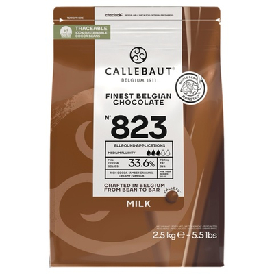 Шоколад молочный 33,6% CALLEBAUT 2.5 кг