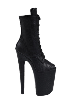 DRAGON. Ботильоны четверки. Эко кожа. Открытые - SHDB-023-4-zme-bl