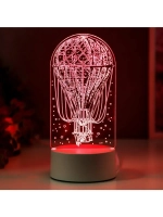 Светильник 3D ночник RISALUX «Воздушный шар», LED RGB, от се