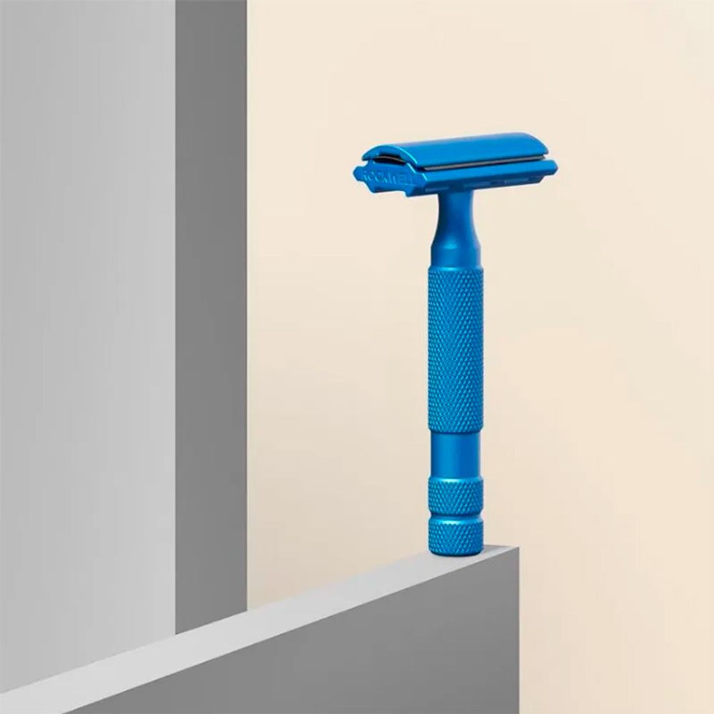 Т-образная бритва Rockwell 6S из нержавеющей стали синяя (RR-6S-PVD-BLUE)