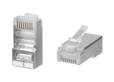 RJ-45 Коннектор компьютерный кат 5е экранированный под витую пару FTP