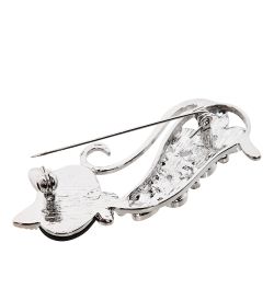 КБ-41 Кулон-брошь перламутровый «Кошечка»