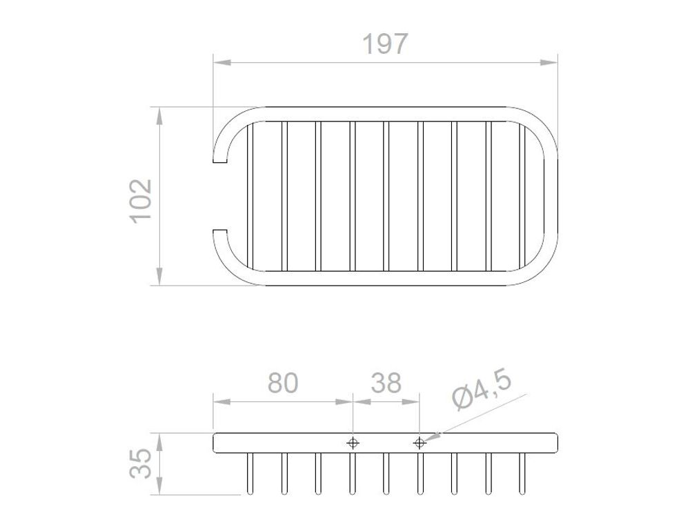 Полка душевая латунь SOAP 09056.B глянцевый