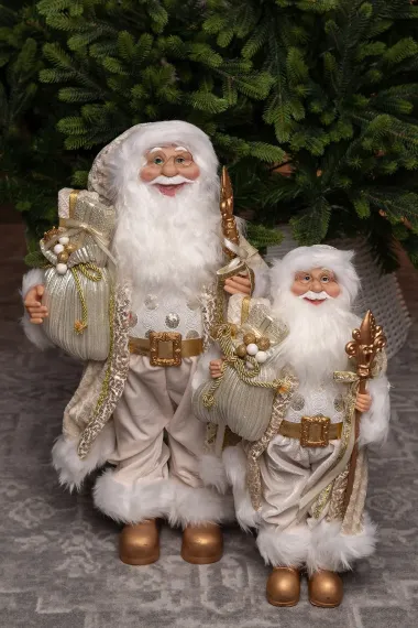 Дед Мороз Королевский в золотом наряде 45 см., ЕлкиТорг (ZS-S-21838-18)