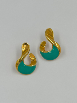 Серьги с бирюзовой эмалью Avon