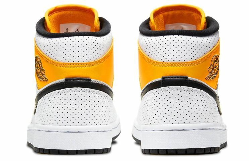 Кроссовки Jordan Air Jordan 1 Mid "Laser Orange" (Женская размерная сетка)