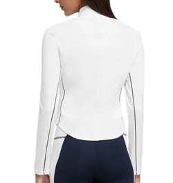 Женская теннисная футболка   Wilson Brentwood Half-Zip Longsleeve
