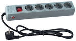 Фильтр сетевой Perfeo Power+ 3 м Grey 5 розеток