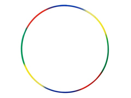 Обруч металлический  "Радуга". Диаметр - 90 cm: D-90cm-850 гр.