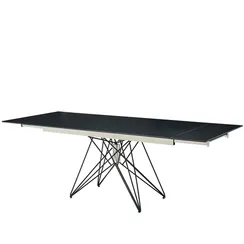 Стол раздвижной Everest 160-220х90 см, черный камень