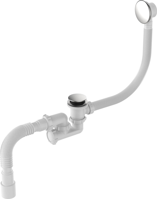 AQUANT СИФОН ДЛЯ ВАННЫ РЕГУЛИР1 1/2Х40 КЛИК-КЛАК АВТОМАТ ГРИБ ХРОМ 40Х40/50