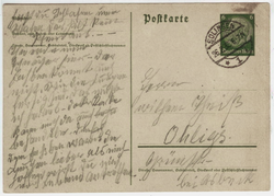 Почтовая карточка - Германия - 1935 год, подписана, прошла почту. Solingen (Золинген)