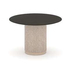 Felto Стол переговорный круглый D=1200мм PR.C.SPRG-006.M Дуб Темный/Металл Капучино/Крем-брюле 1200*