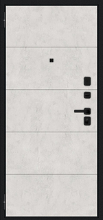 Граффити-1 Инсайд/SBlack Букле черное/Look Art 205*96 левое