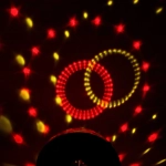 Диско-шар светодиодный «Каледоскоп», LED (красный, зеленый, синий), USB+mp3+пульт (220V)