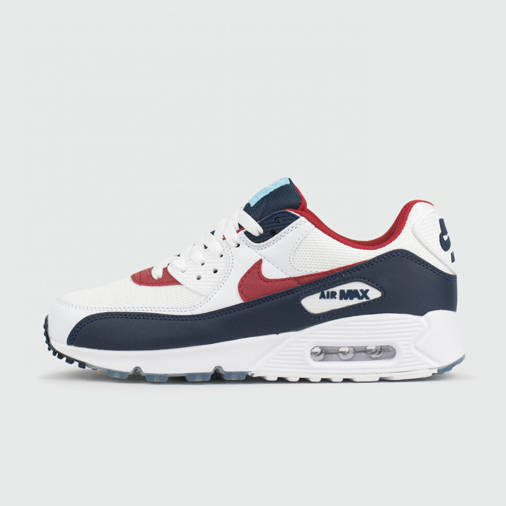 кроссовки Nike Air Max 90 White / Blue / Red