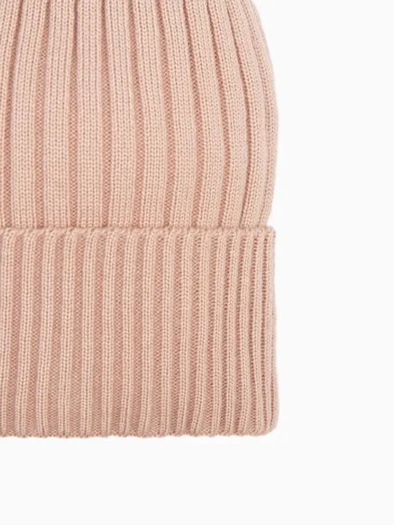 Шапка женская зимняя, цвет пудра, размер 52-56