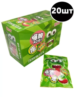 Кислые леденцы со вкусом Лайма 24 г * 20 шт