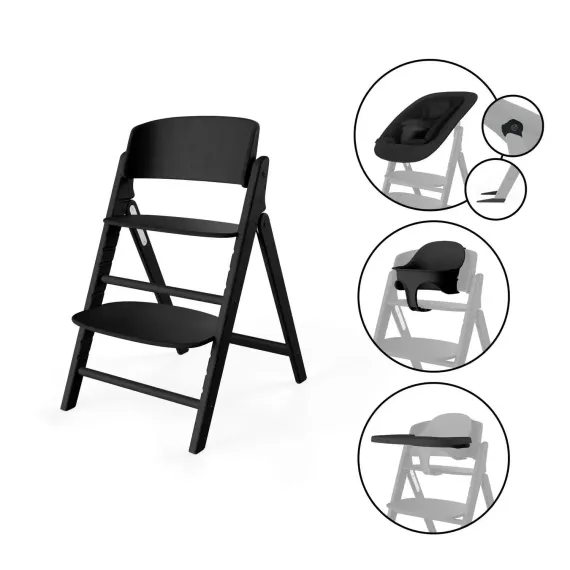 Стульчик Cybex Click &amp; Fold 4-in-1 Set Stunning Black