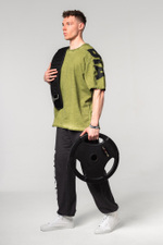 Футболка WASHED-OFF OVERSIZED T-SHIRT LIFTING CLUB 368