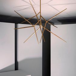 Люстра На Штанге Flask Gold By Imperiumloft