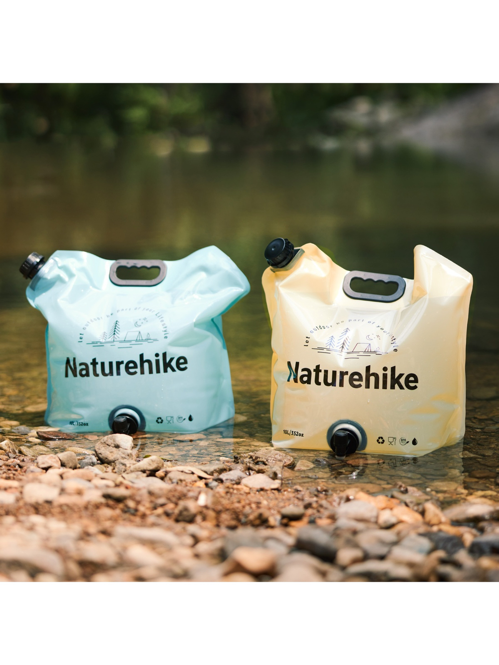 Канистра Naturehike Ling Wo для воды, 10 л., мягкая, желтая