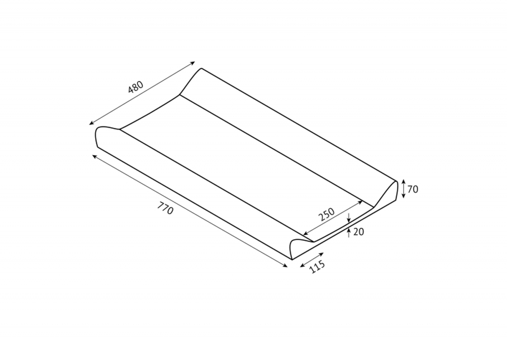 Доска для пеленания (сиреневый)