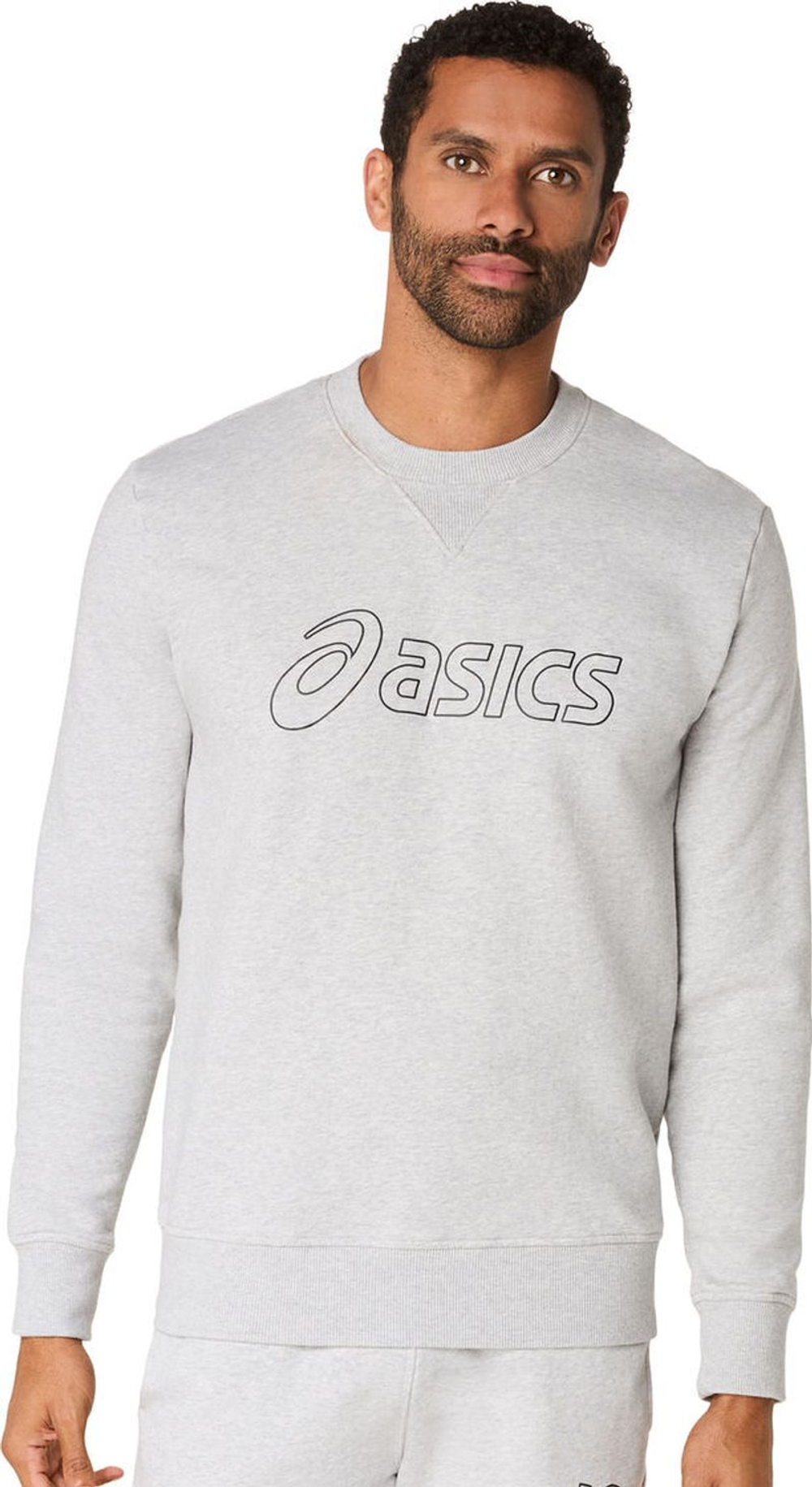 Мужская теннисная кофта Asics Sweat - light grey heather