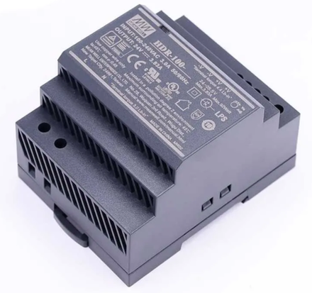 Источник питания HDR-100-24 на DIN-рейку