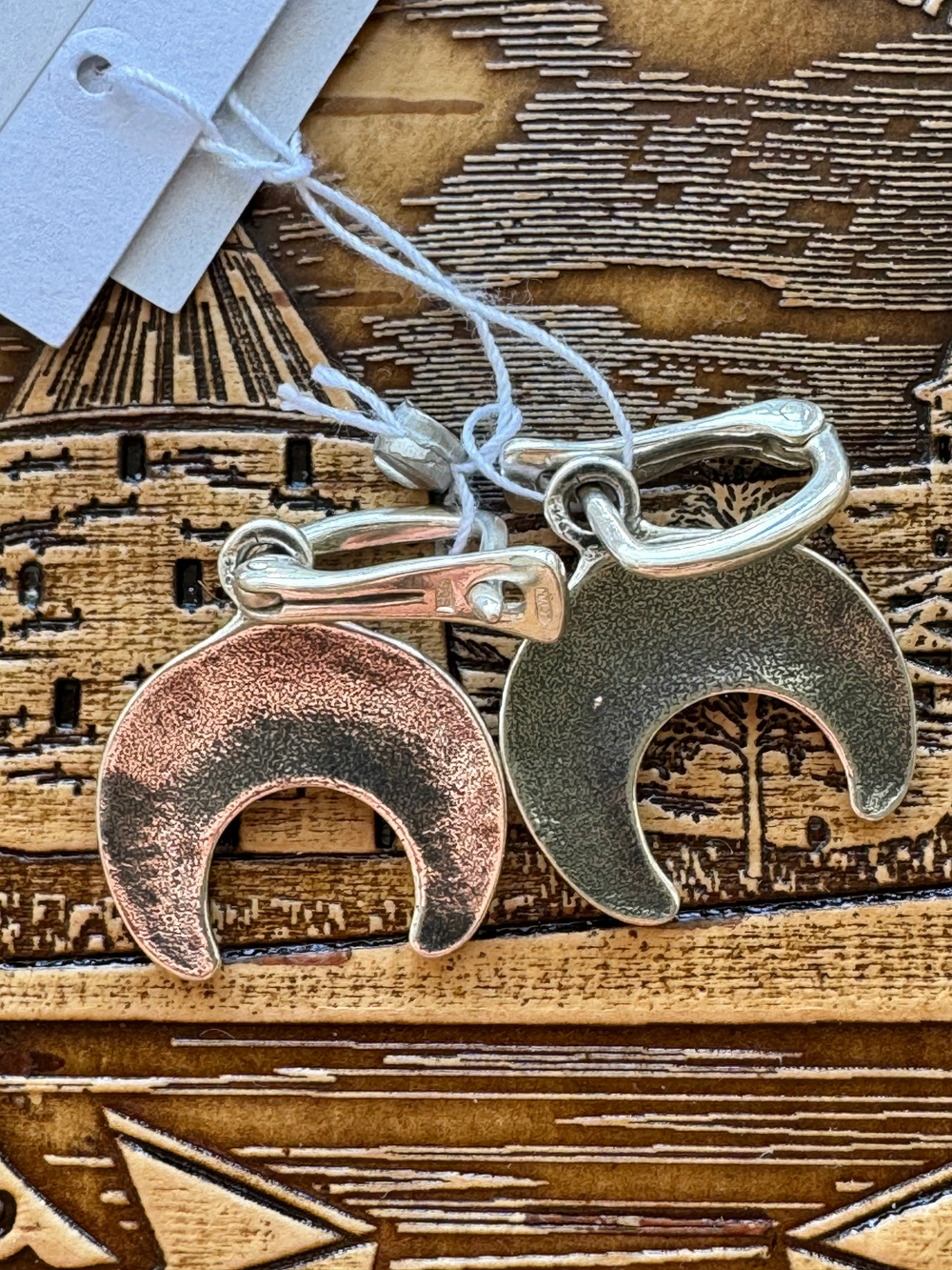 Серьги "Лунница Мирожская" горячая эмаль