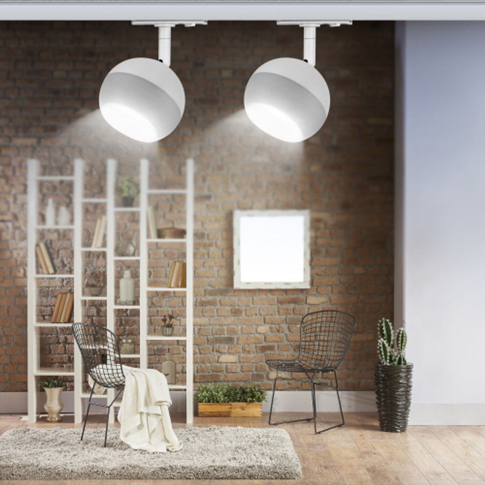 Трековый светильник однофазный ЭРА TR46 - GX53 WH под лампу GX53 белый | Однофазные светильники под лампу