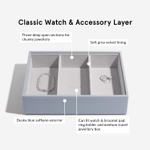 Органайзер для часов и аксессуаров Stackers Classic Watch Accessory Layer, 3 отделения - Mink (#stackers #bam #органайзердляочков #органайзер_для_очков / Искусственная кожа / White / белый / White / Китай / 6 / 300 / 300)