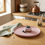 Тарелка Tefat, 257х257х21, розовый, керамика