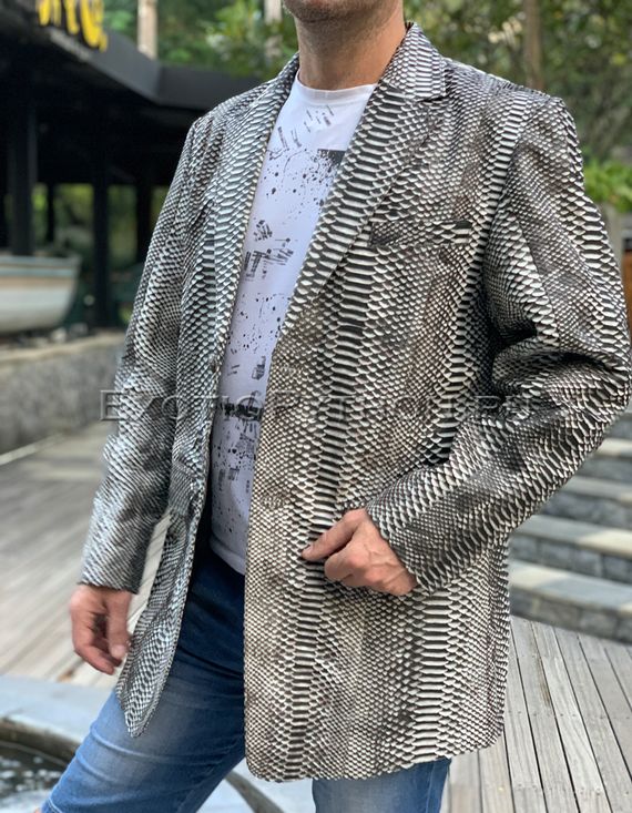 Пиджак из кожи питона JT-63