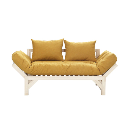Диван Мебелик Бинго ткань savana plus yellow, каркас лак