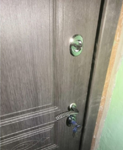 Входная металлическая дверь RеX (РЕКС) Премиум S лиственница серая / ФЛ 102 Лиственница бежевая