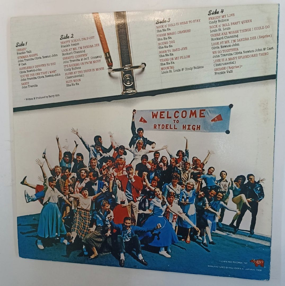 Винтажная виниловая пластинка Сборник Grease (The Original Soundtrack From The Motion Picture) (Japan 1978)