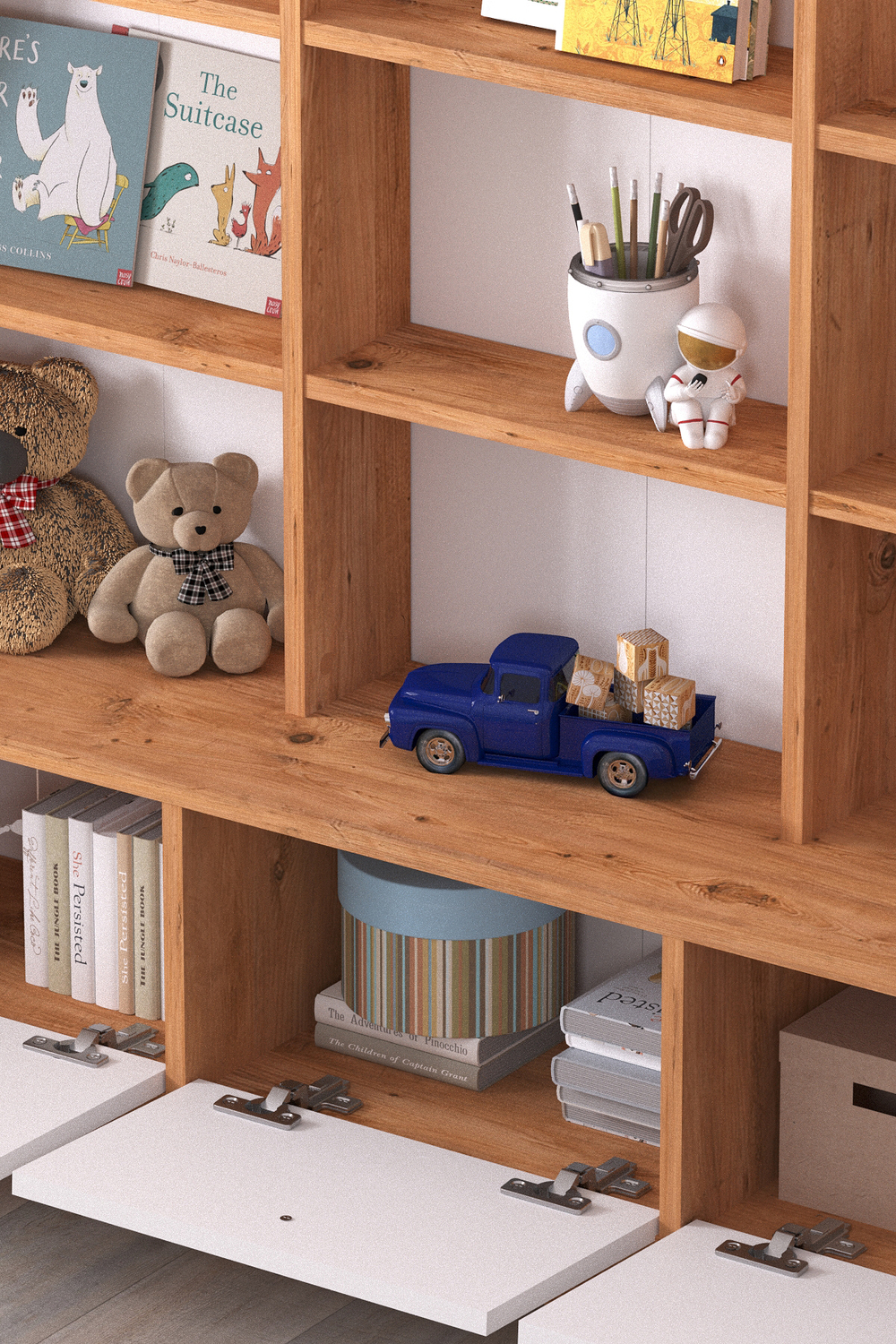 Шкаф для игрушек DEMET - сосна