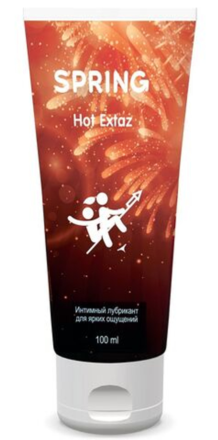 Согревающий интимный лубрикант Spring Hot Extaz - 100 мл.