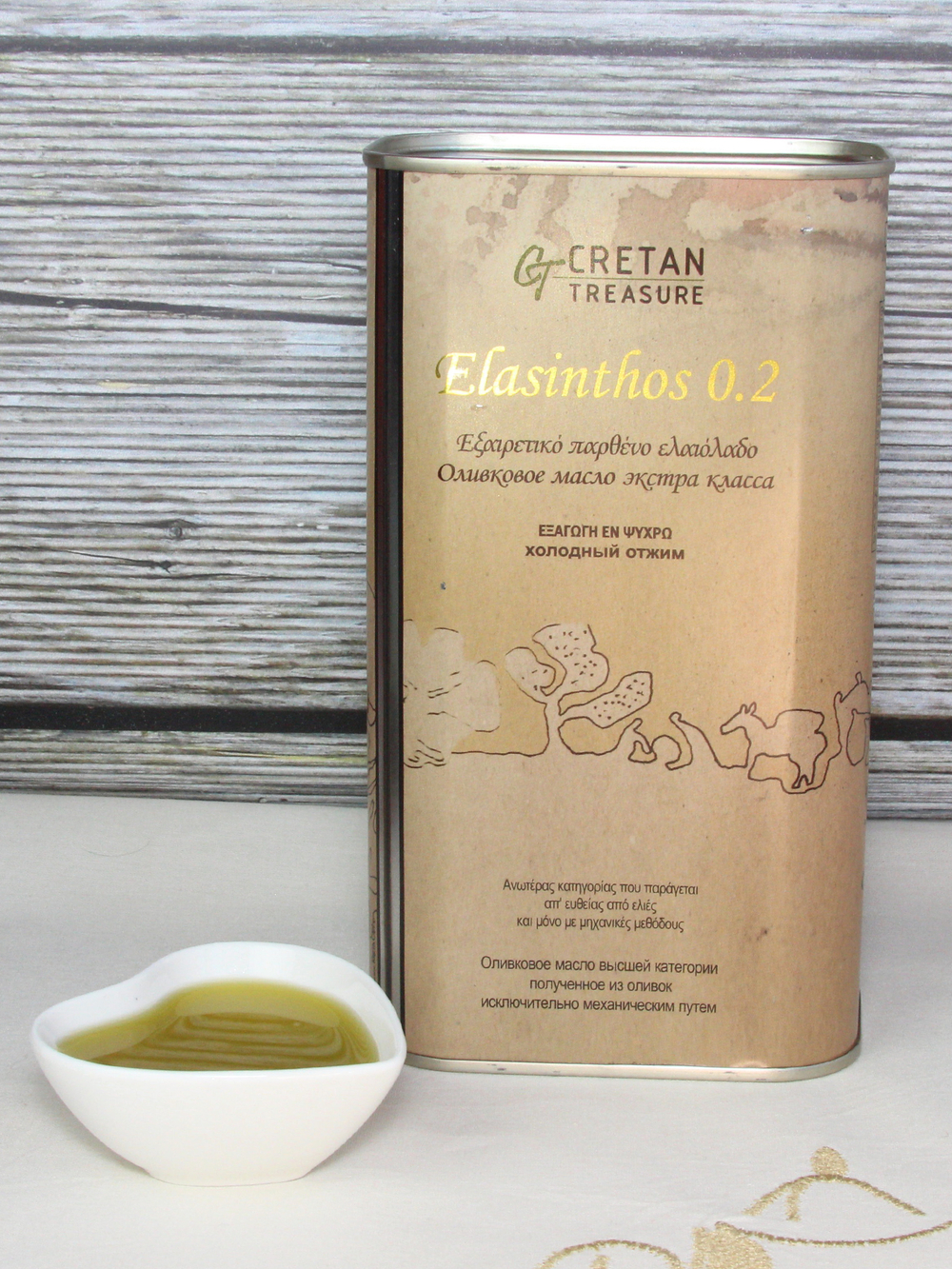 Оливковое масло Extra Virgin Elasinthos, 1л., Крит